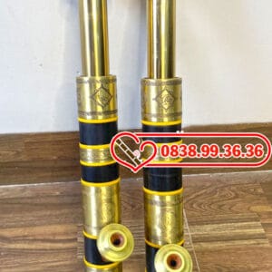 Điếu Mini Rút 35cm Trúc Bọc Đồng Kéo Dài 43cm – M48