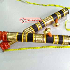 Điếu Mini Rút 35cm Trúc Bọc Đồng Kéo Dài 43cm – M48