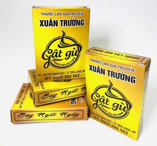 Thuốc lào Gật Gù vàng 1 hộp nhỏ