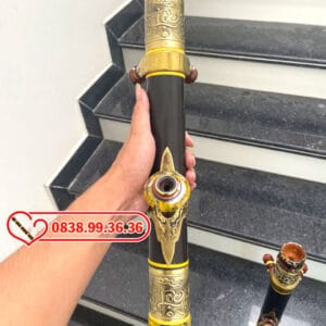 Điếu Trúc Bọc Đồng Miệng Ngọc Có Chân M22