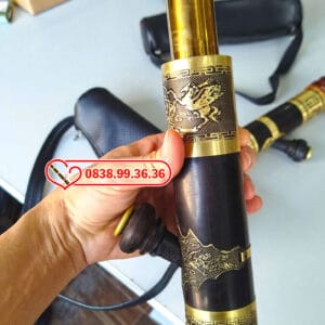 Điếu Cày Rút Mini 25cm Bọc Đồng