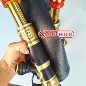 Điếu Cày Rút Mini 25cm Bọc Đồng