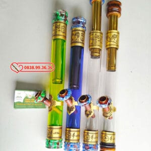 Điếu Cày Rút Thủy Tinh Trong Suốt 45cm
