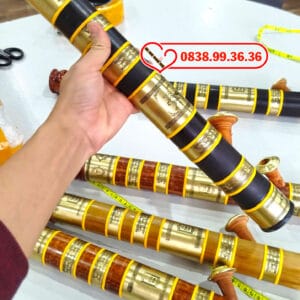 Điếu Rút Bọc Đồng Phong Thủy 45cm 7 Vòng Đồng - M53