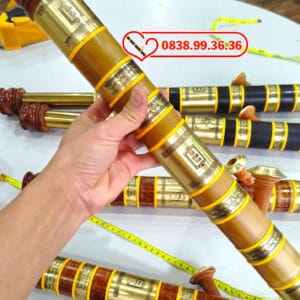 Điếu Rút Bọc Đồng Phong Thủy 45cm 7 Vòng Đồng - M53