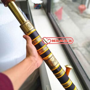 Điếu Rút Bọc Đồng Phong Thủy 45cm 7 Vòng Đồng - M53