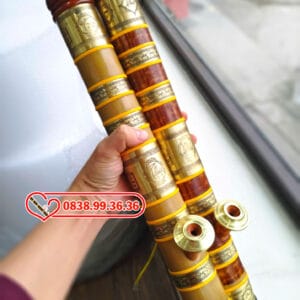 Điếu Rút Bọc Đồng Phong Thủy 45cm 7 Vòng Đồng - M53
