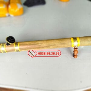 Điếu Cày Nứa 70cm Bọc Đồng Trơn Miệng Gỗ