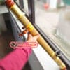 Điếu Cày Nứa 70cm Bọc Đồng Trơn Miệng Gỗ